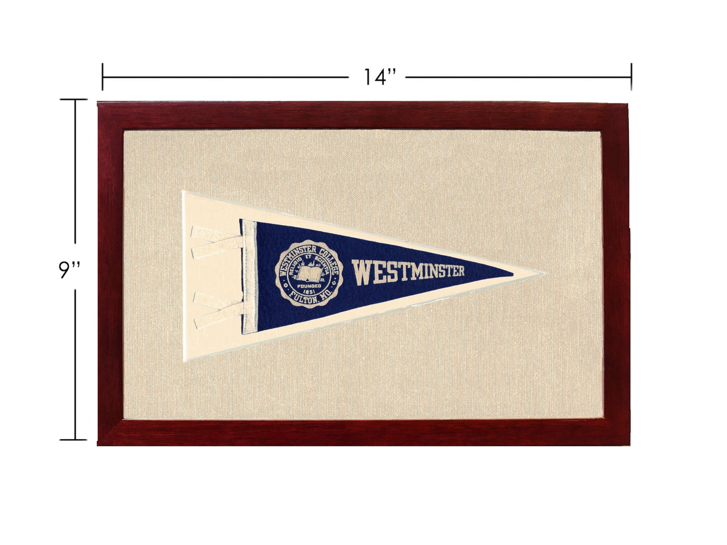 Americana Memories Vintage Pennants and Memorabilia Vintage Westminster College Pennant