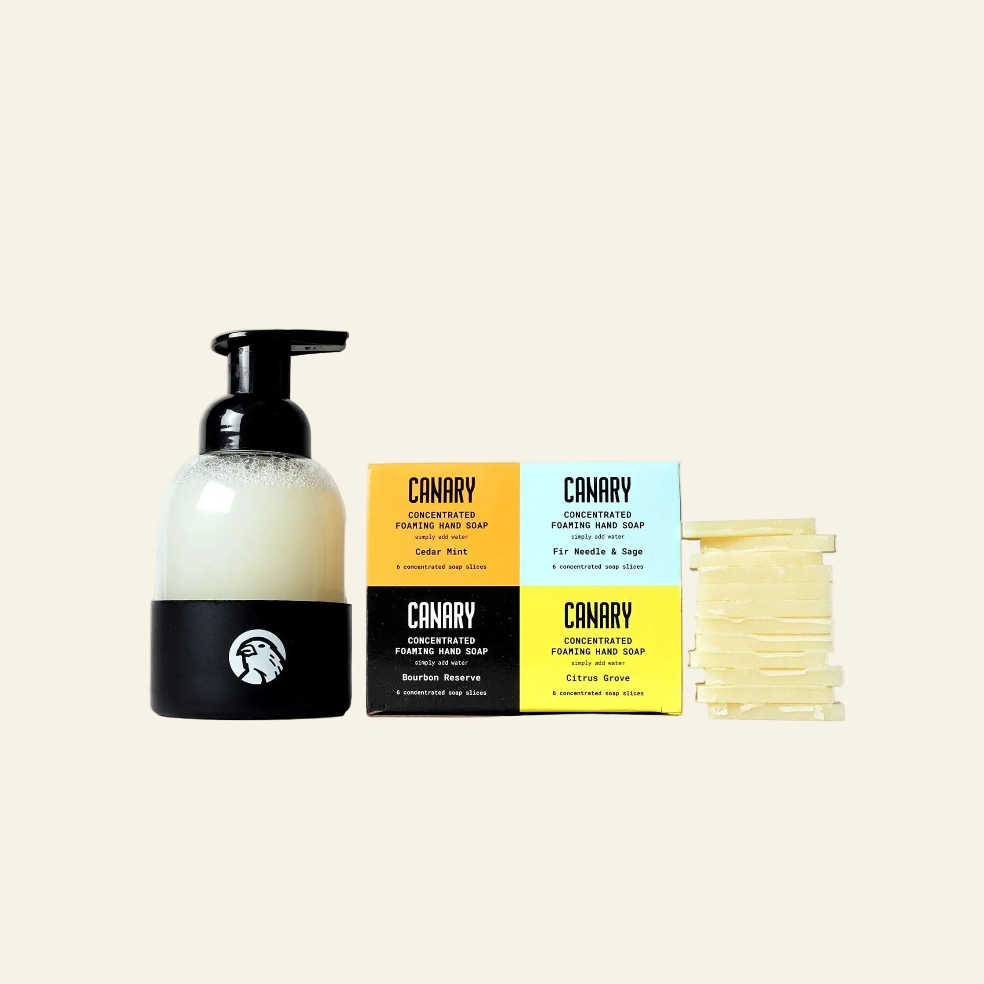 Canary Hand Soap Gift Pack - 24 slices Concentrated Hand Soap Refill Bars - 4-Scent Gift Pack