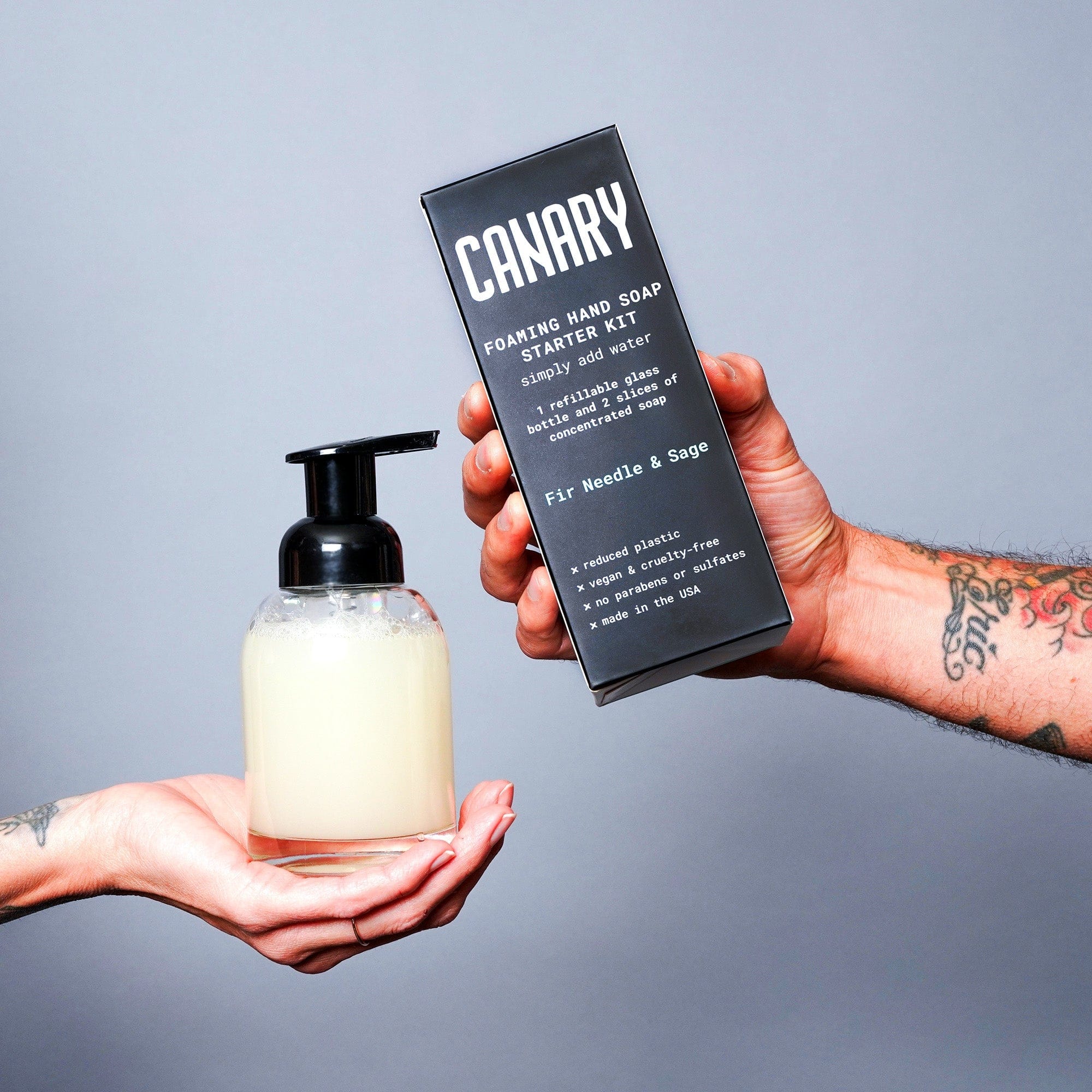 Canary Hand Soap Hand Soap Starter Kit - Bottle & 2 Soap Slices