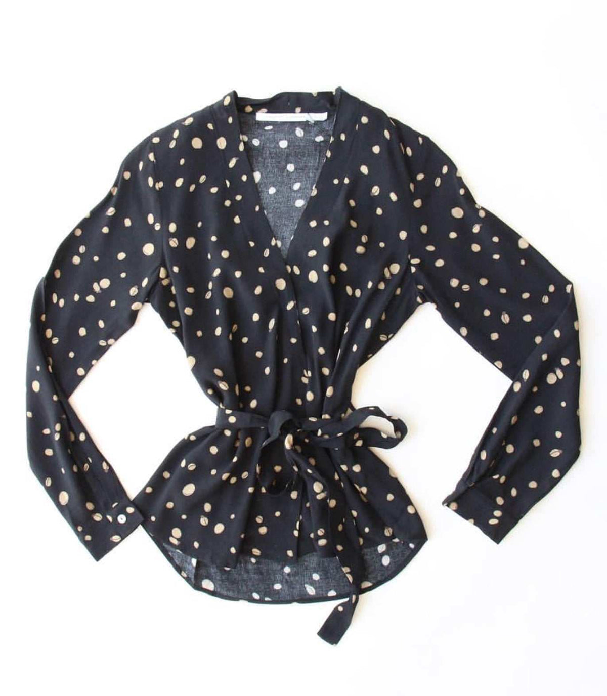 MERRITT CHARLES Blouse Catamaran Wrap Blouse - Dot