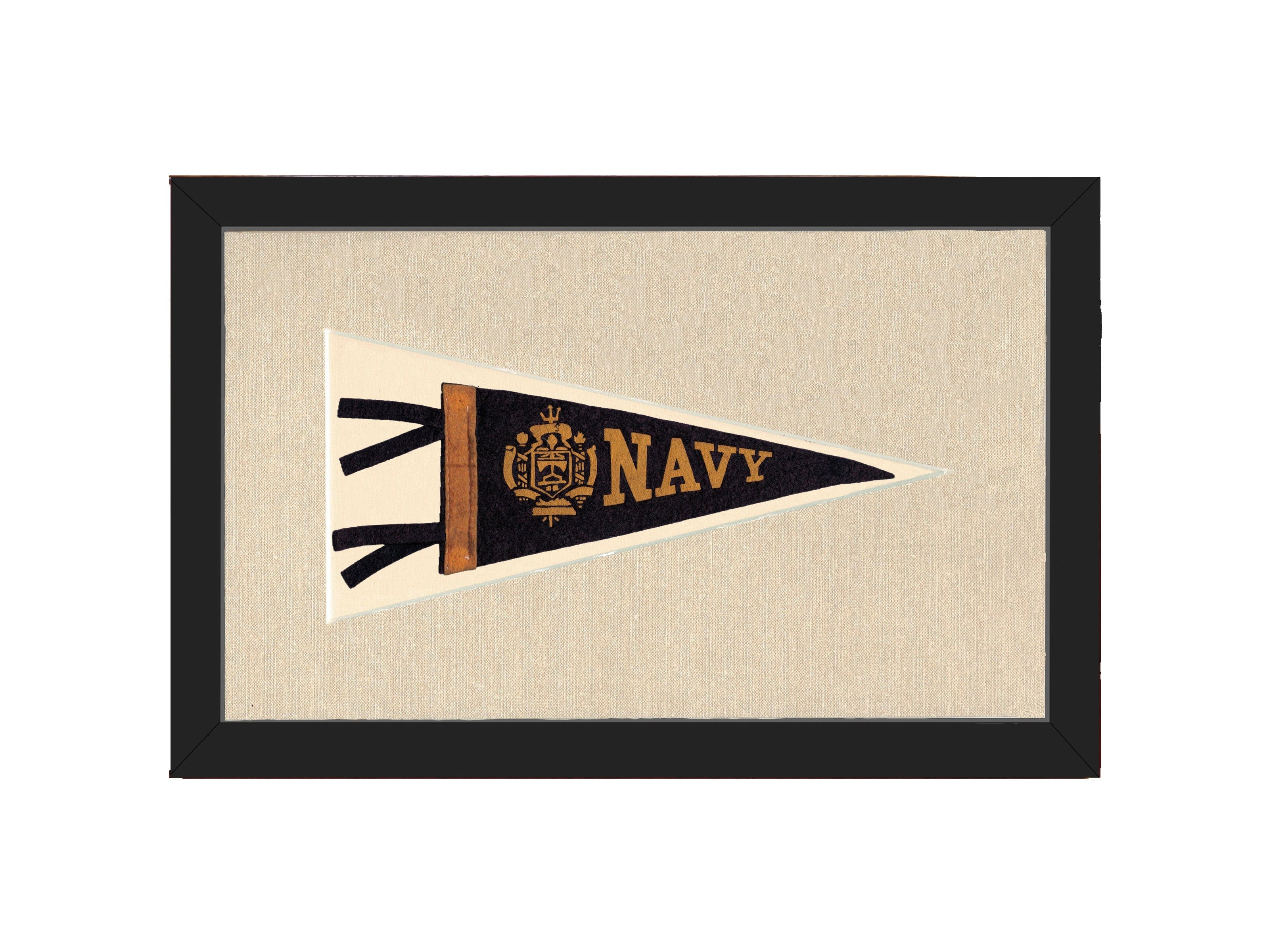 Americana Memories Vintage Pennants and Memorabilia Vintage Navy Pennant