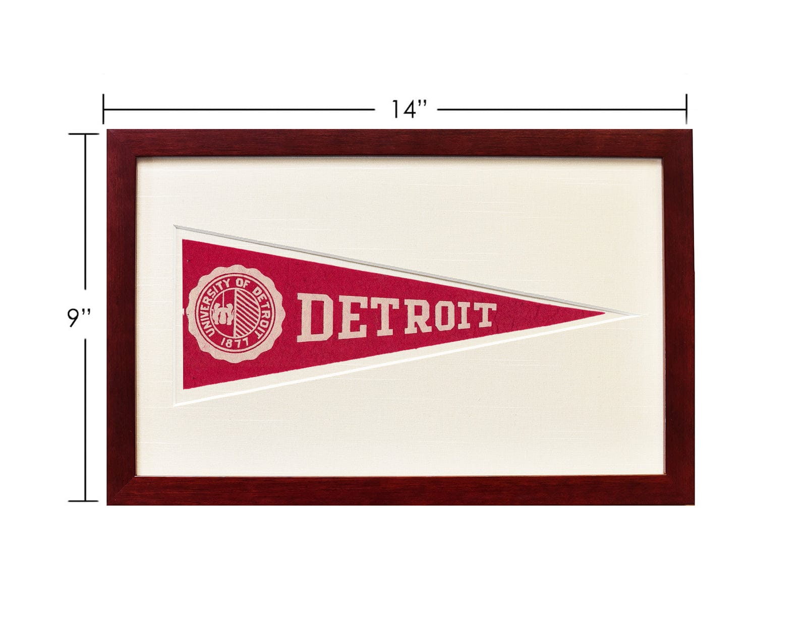 Vintage Detroit University Hormel Pennant - My American Goods