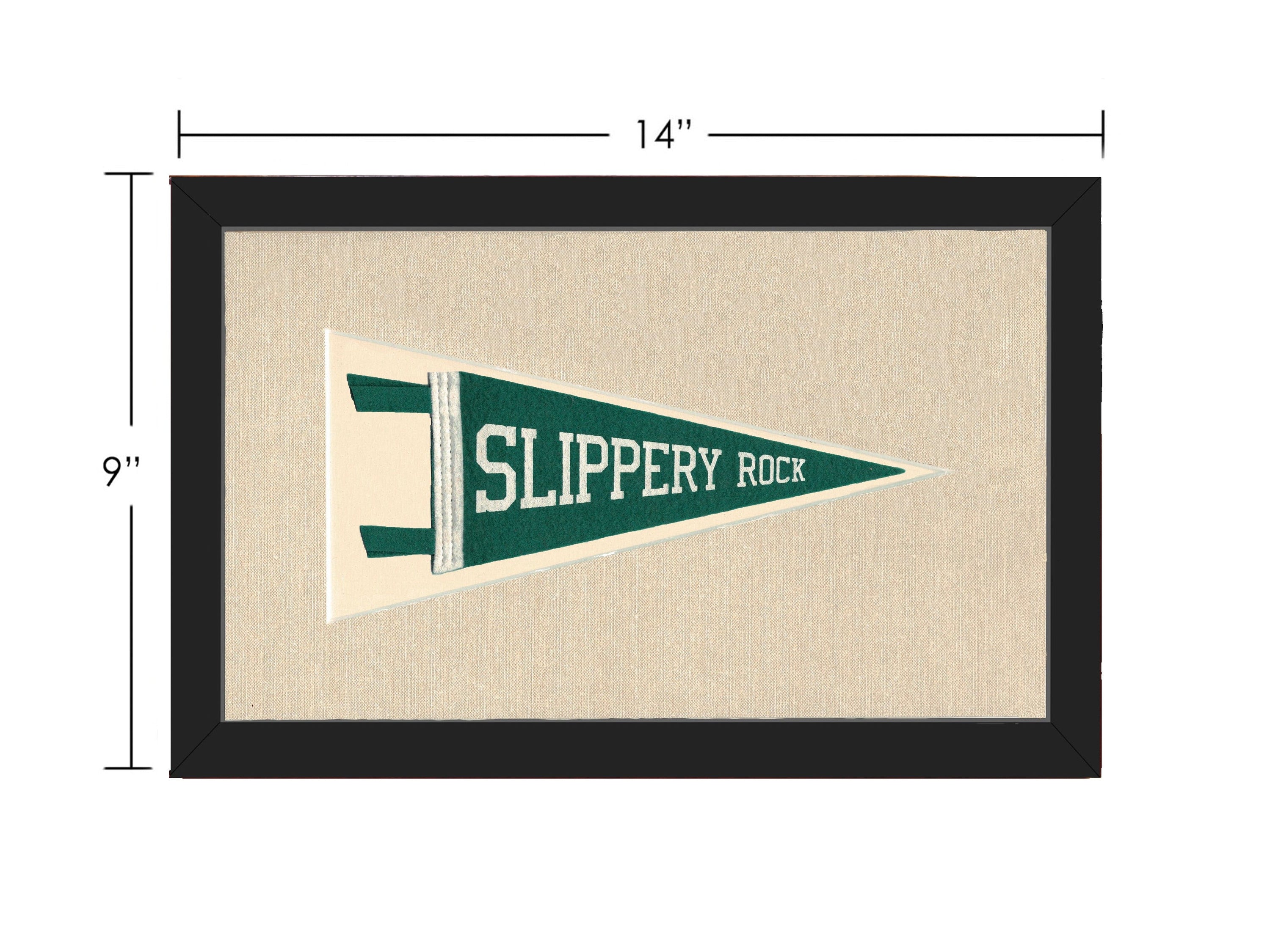 Americana Memories Vintage Pennants and Memorabilia Vintage Slippery Rock University Pennant