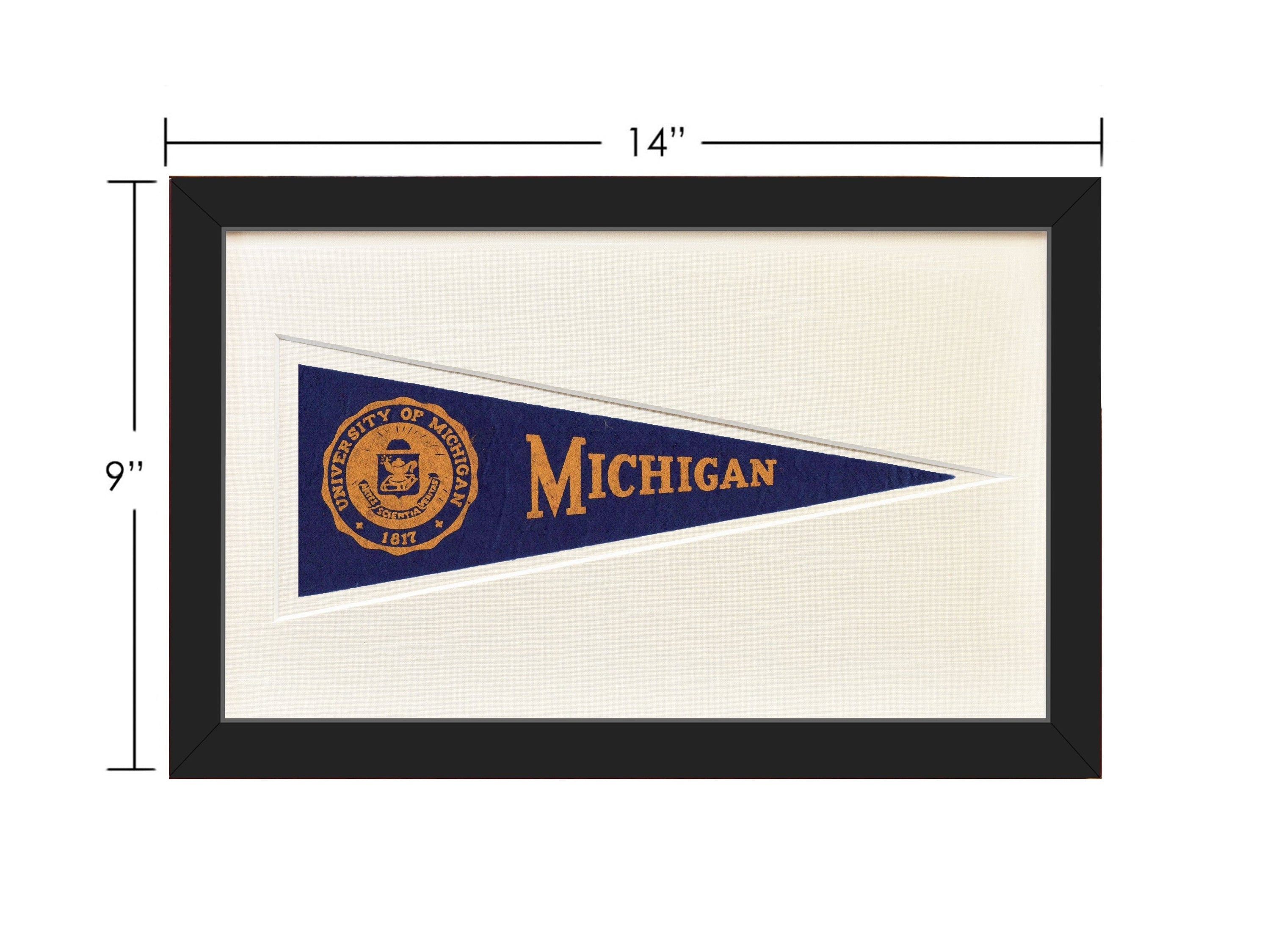 Americana Memories Vintage University of Michigan Hormel Pennant