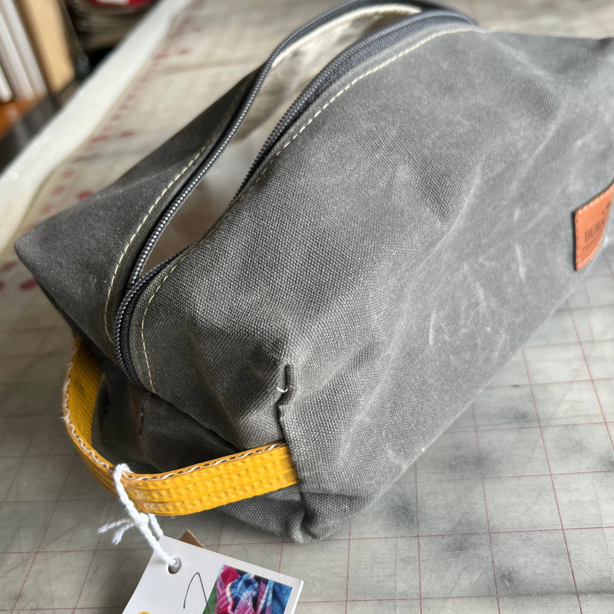 Charcoal Gray Dopp Burn Bag