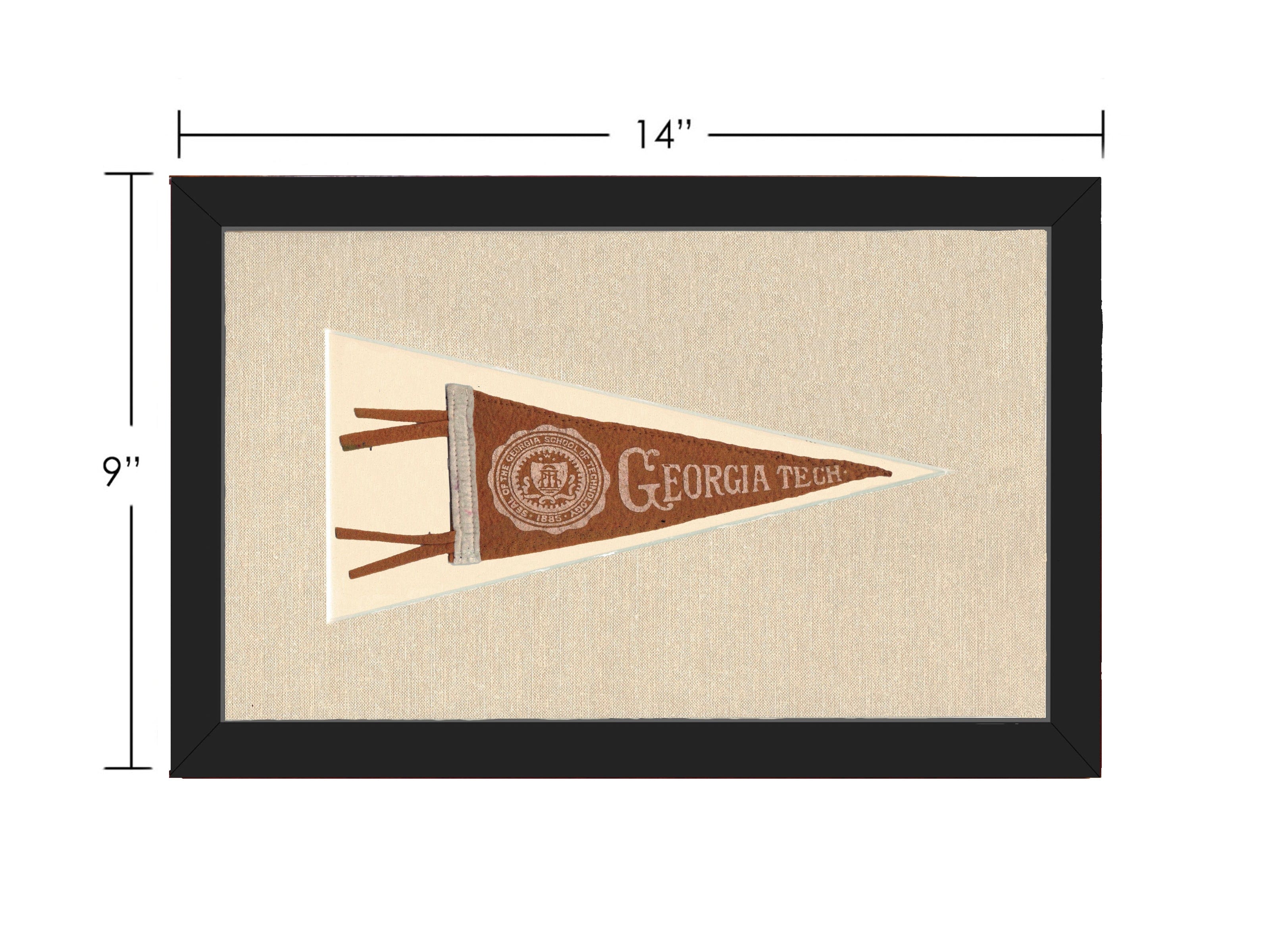 Americana Memories Vintage Pennants and Memorabilia Vintage Georgia Tech Pennant