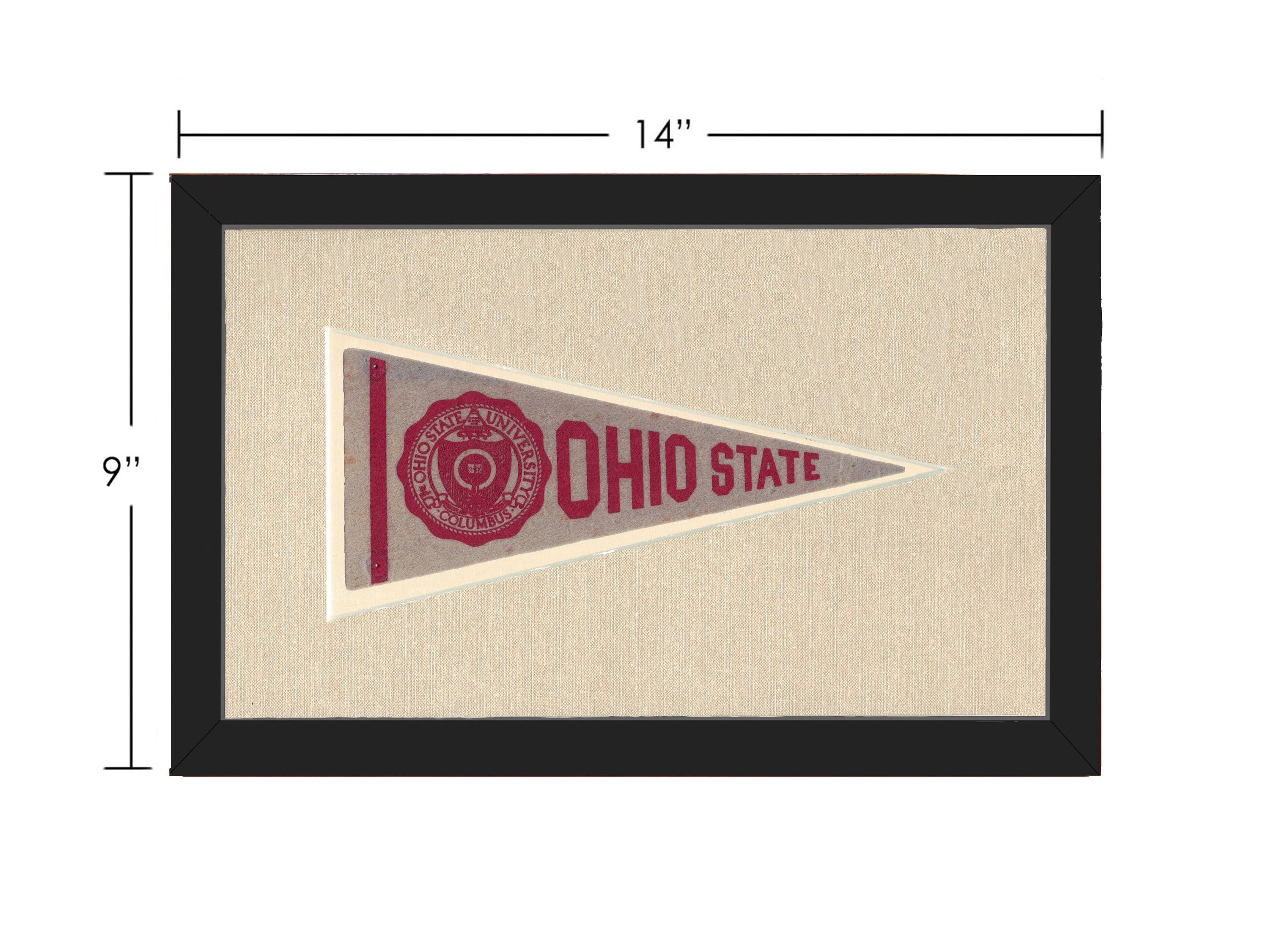 Americana Memories Vintage Pennants and Memorabilia Vintage Ohio State Pennant