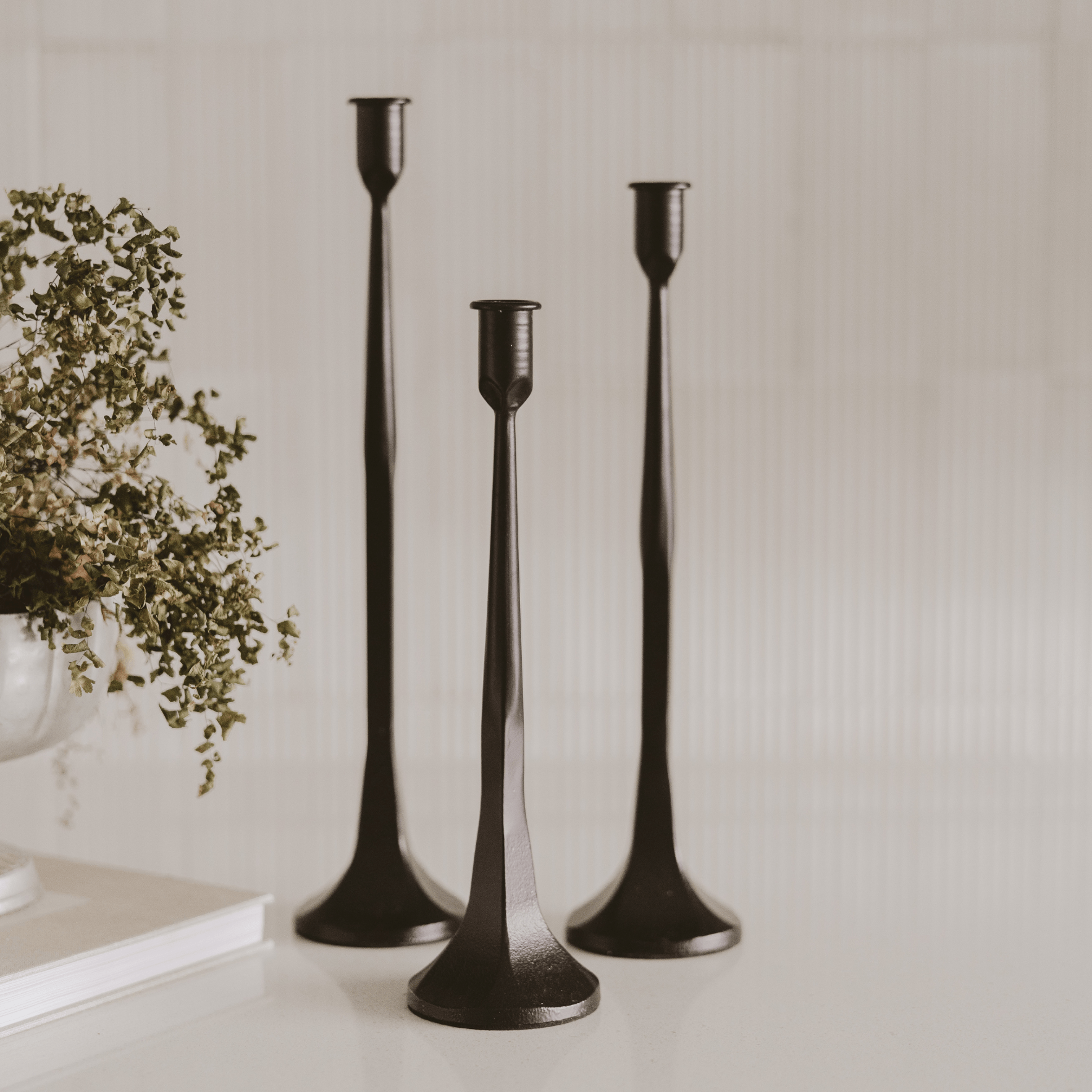 Cast Iron Taper Candle Holders - My American Goods
