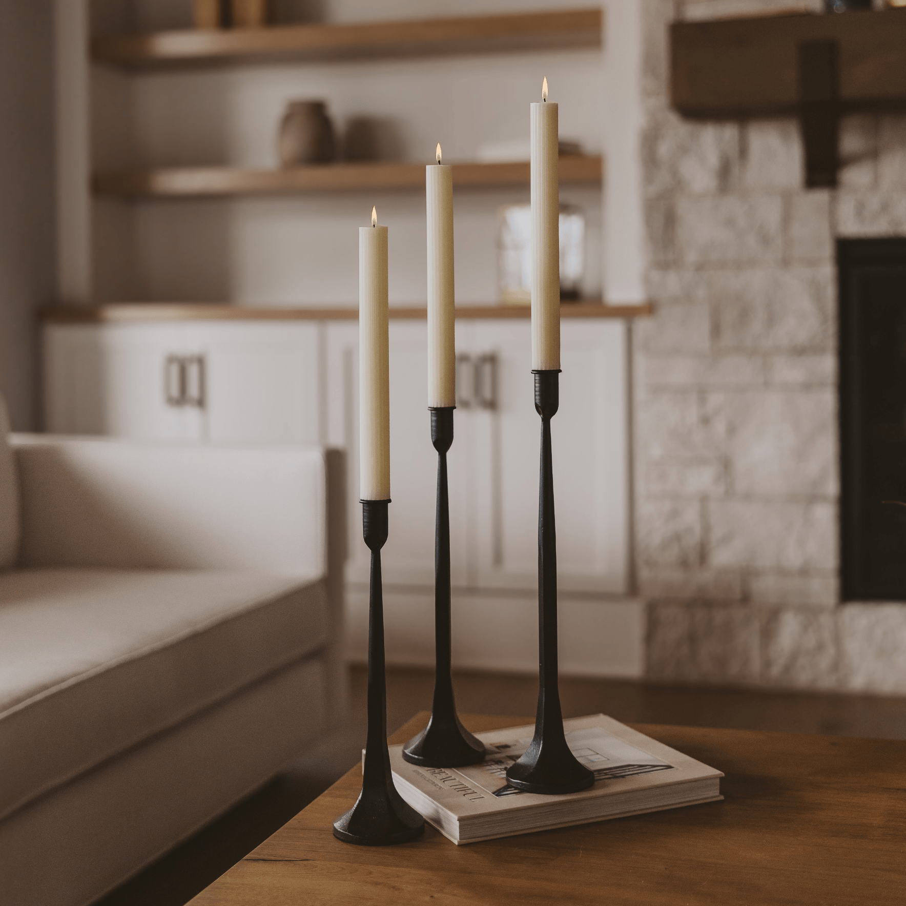 Cast Iron Taper Candle Holders - My American Goods