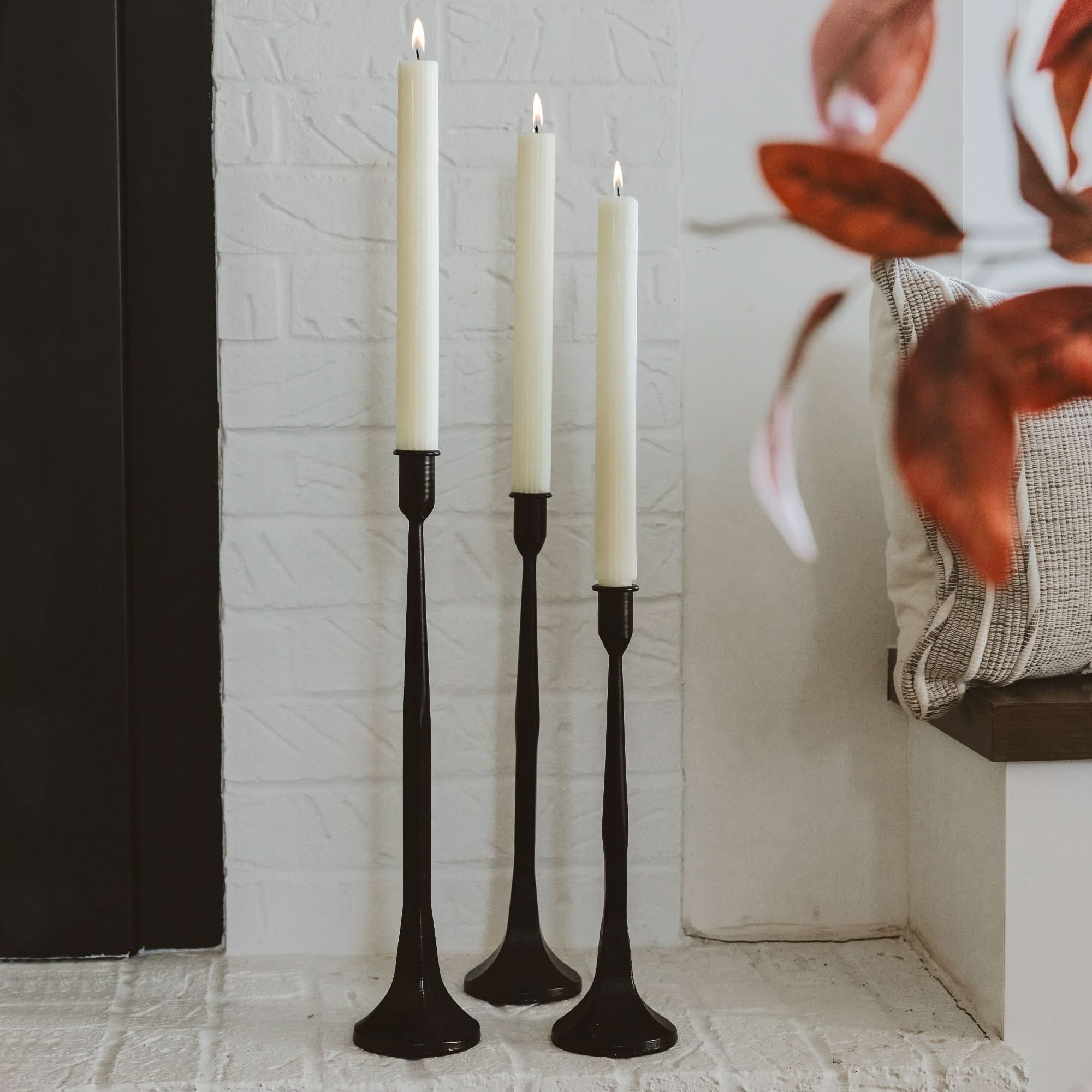 Cast Iron Taper Candle Holders - My American Goods