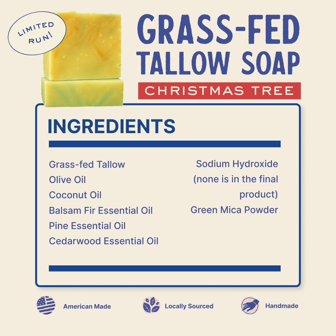 Papabear Grass-Fed Tallow Soap (2 Pack)