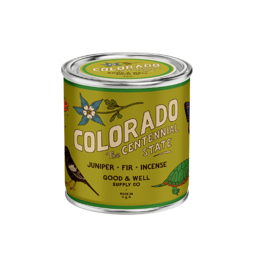 Good & Well Supply Co Candles Half Pint / 8oz / Cotton Wick Colorado State Candle