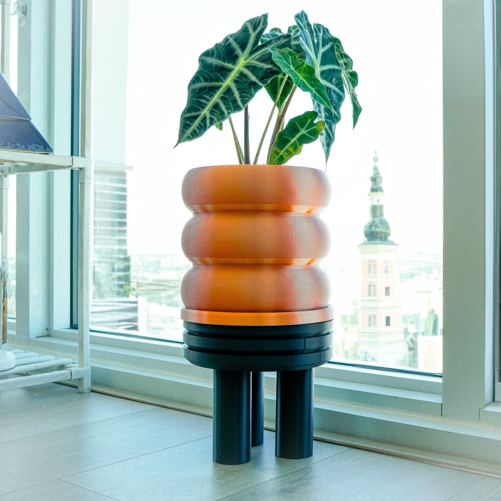 Rosebud HomeGoods Pots & Planters Copper / Without Drip Tray / 4 Inch Bubble Planter/ Donut Planter with Drainage