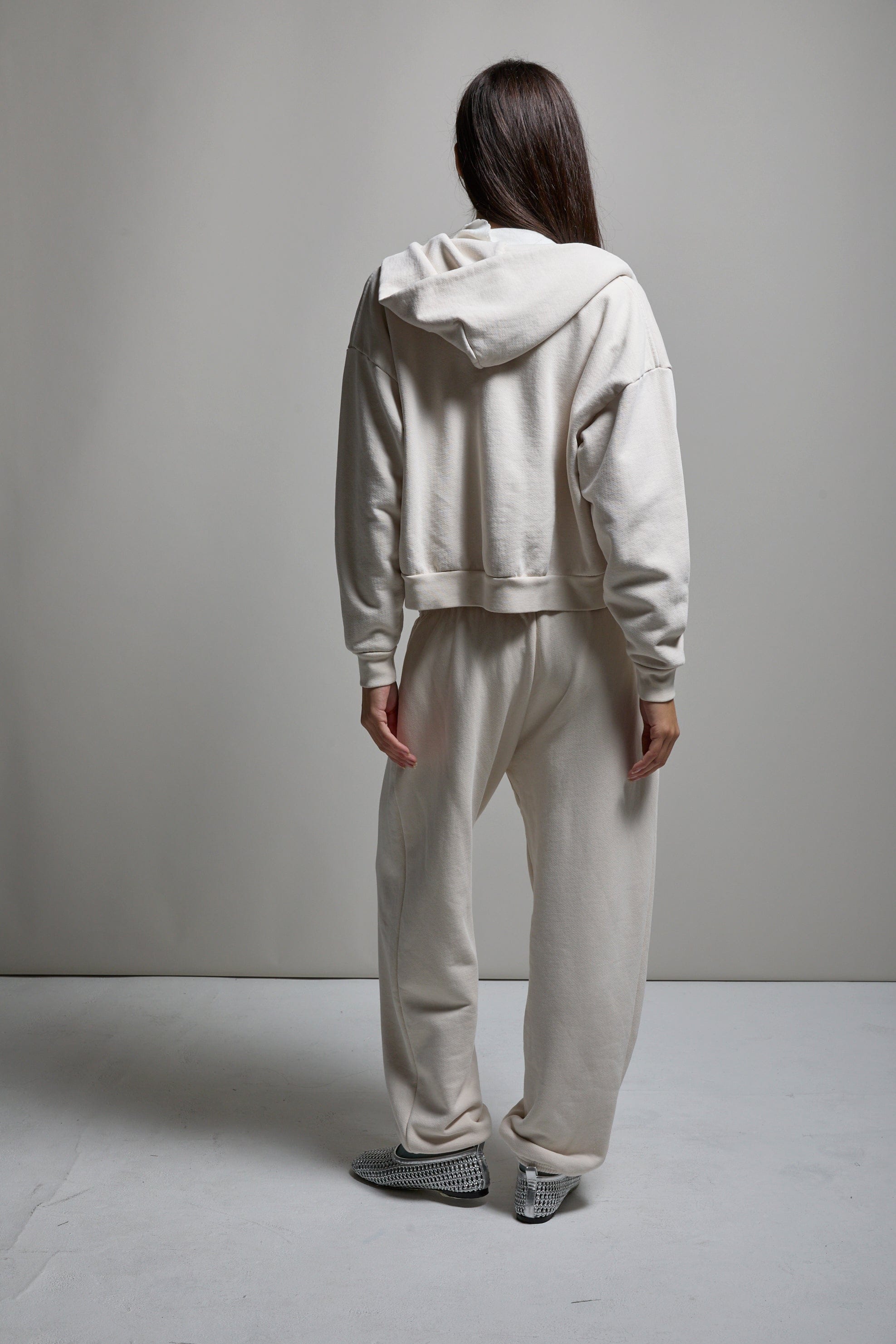 Rosie Cropped Zip-Up Hoodie