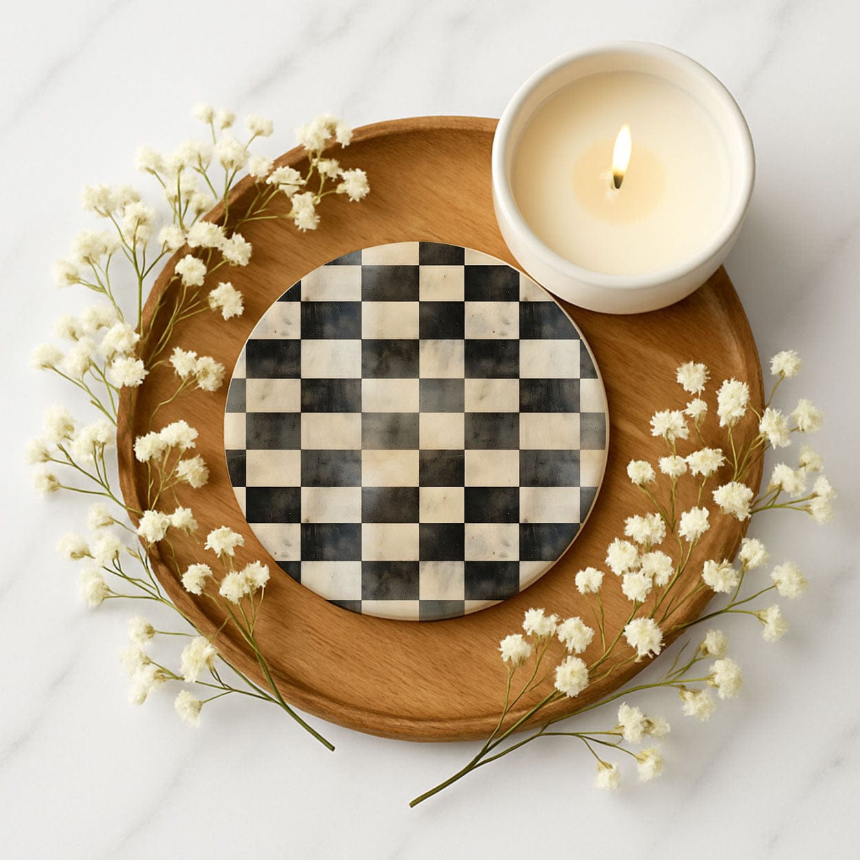 Gia Roma Coaster Courtly Check Coasters