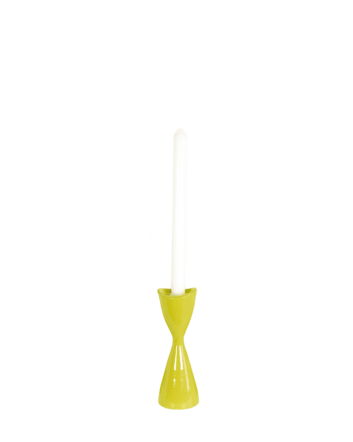 Tulip Candlestick Holders in Cactus Green