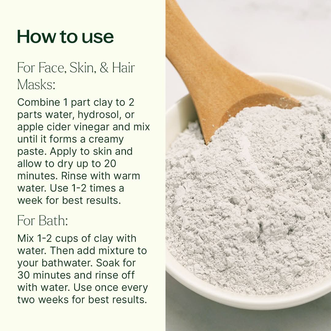 Calcium Bentonite Clay 16 oz - My American Goods