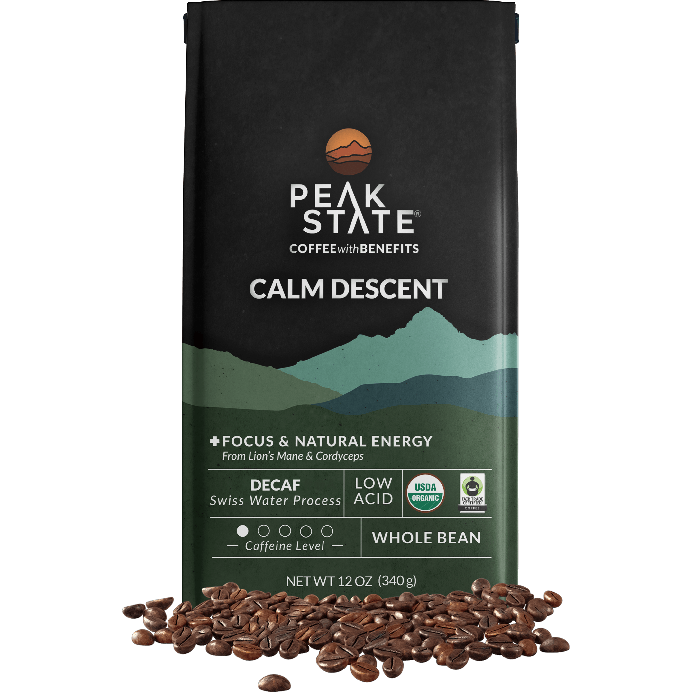 Peak State Coffee GFM Only CALM DESCENT Decaf