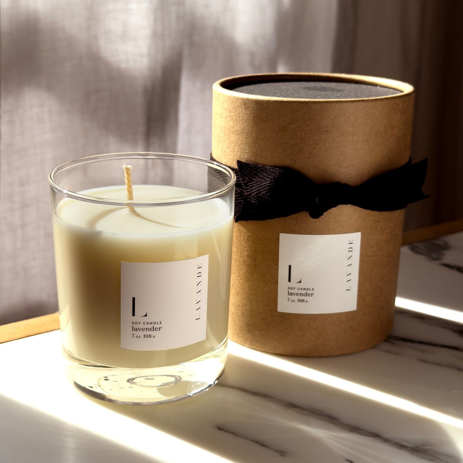 Candle -Lavender & Orange Soy Candle - My American Goods