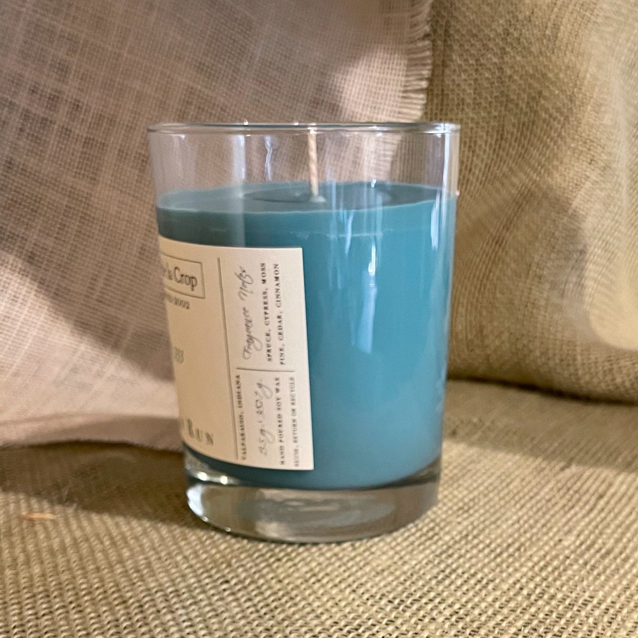 Creme de la Crop Candle - Hand Poured, Soy Soy Candle - Birch Run (Evergreen)