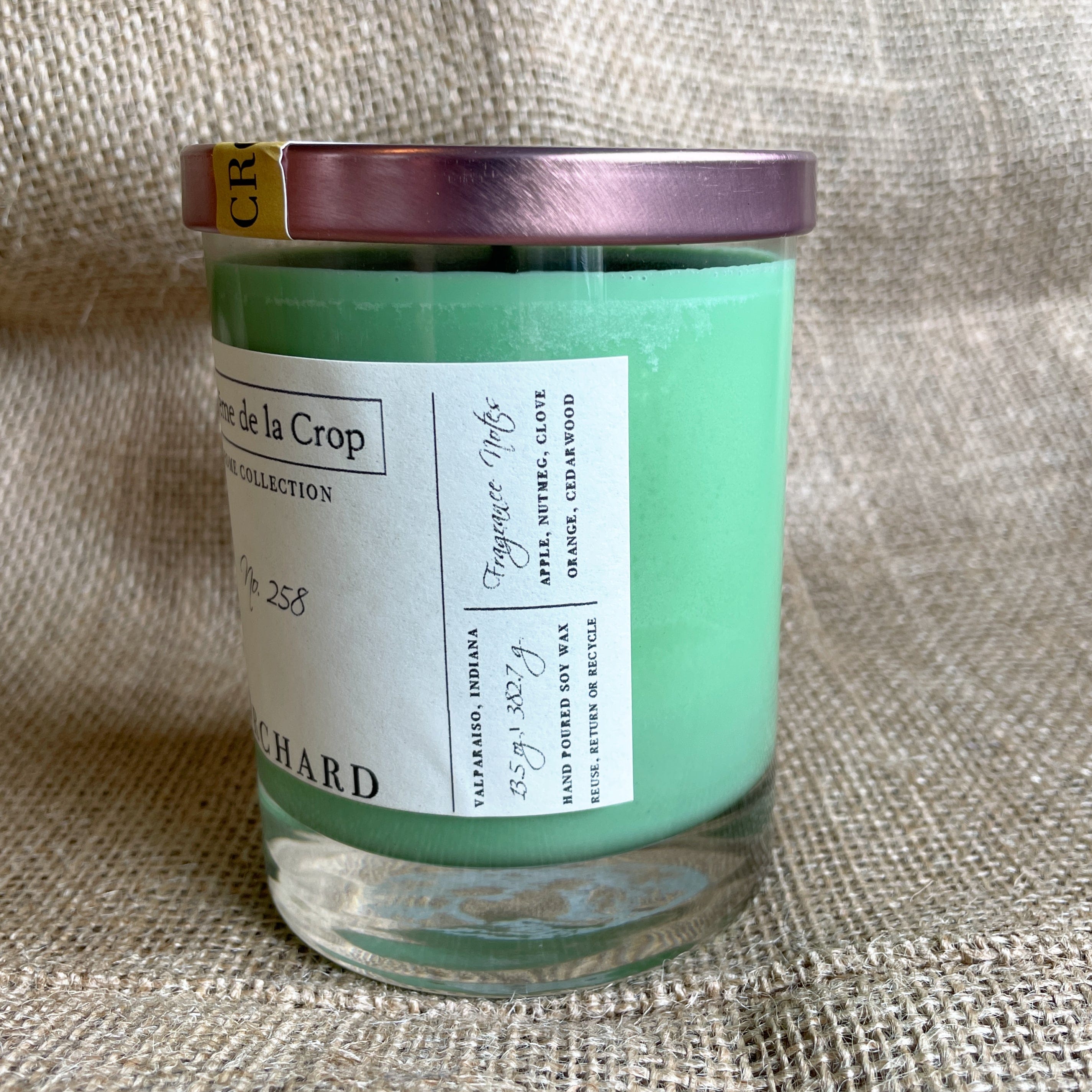 Creme de la Crop Soy Candle - Orchard (Crisp Apple) - My American Goods