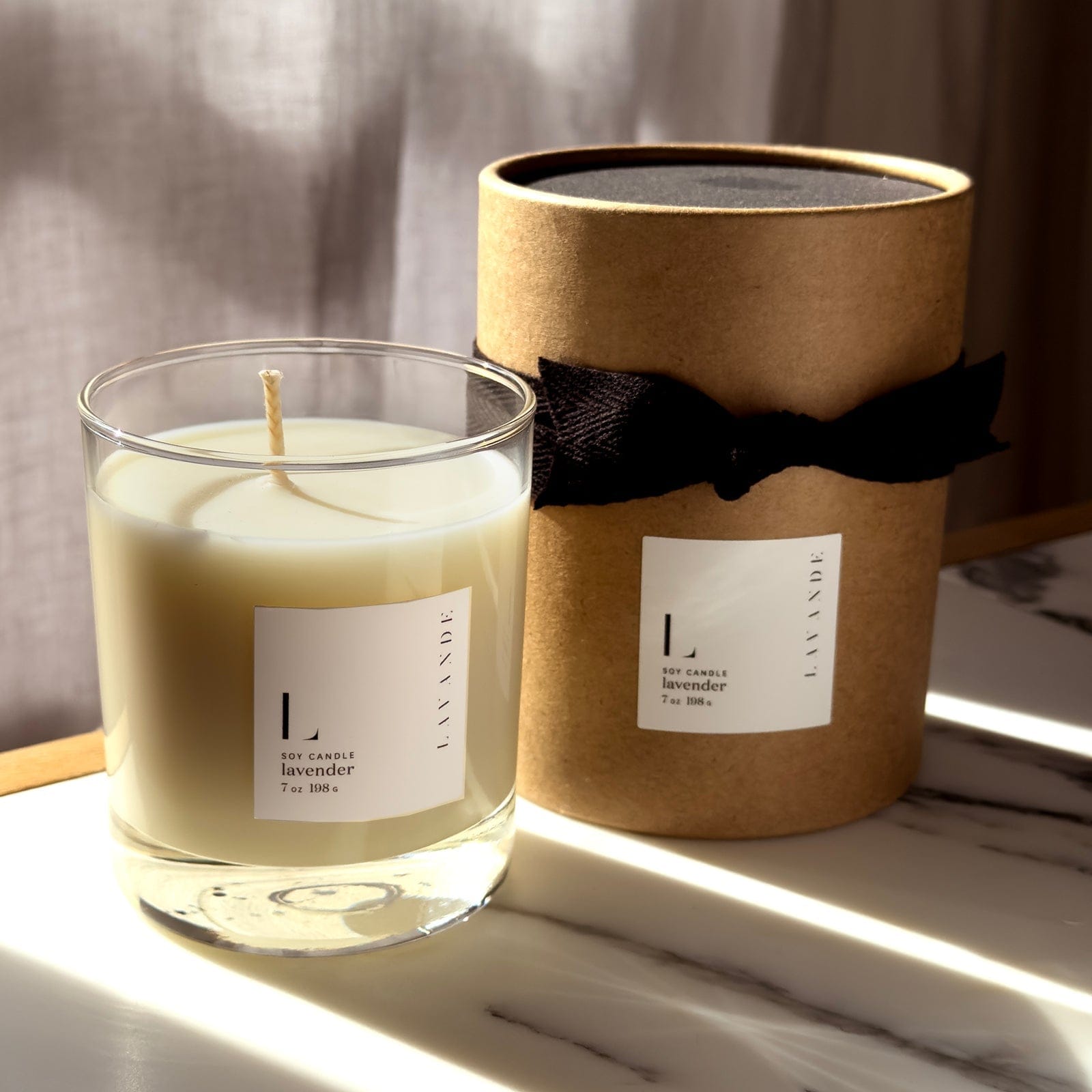 Candle - Lavender Soy Candle - My American Goods