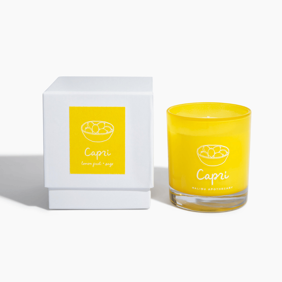 Malibu Apothecary Candle CAPRI • lemon peel & sage