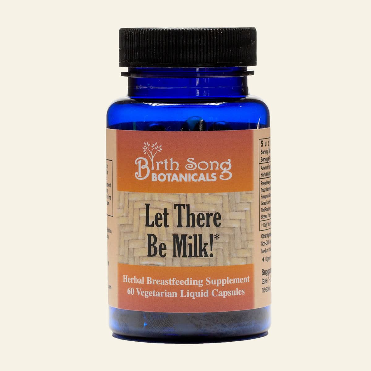 Blue bottle of &
