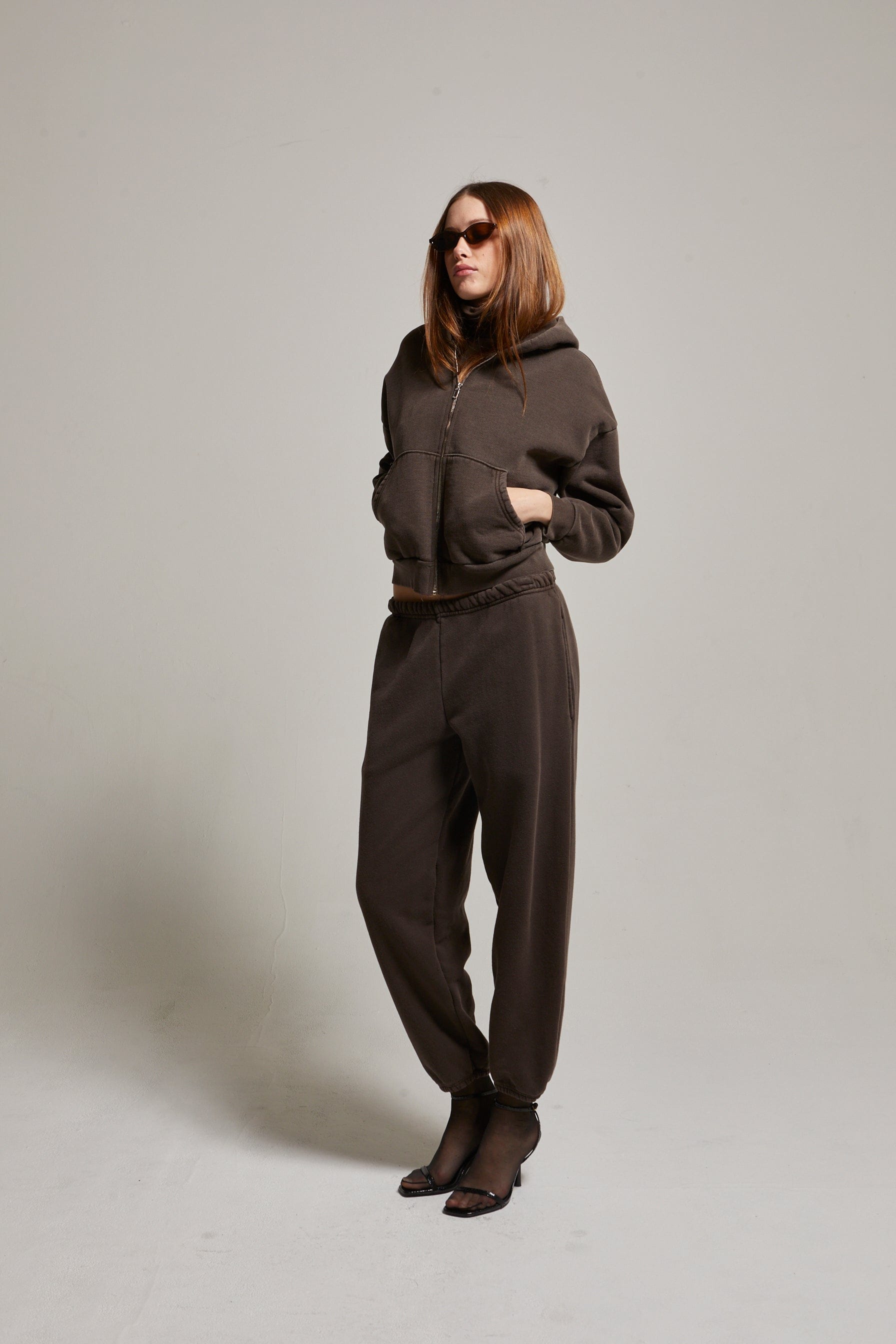 Rosie Cropped Zip-Up Hoodie - My American Goods