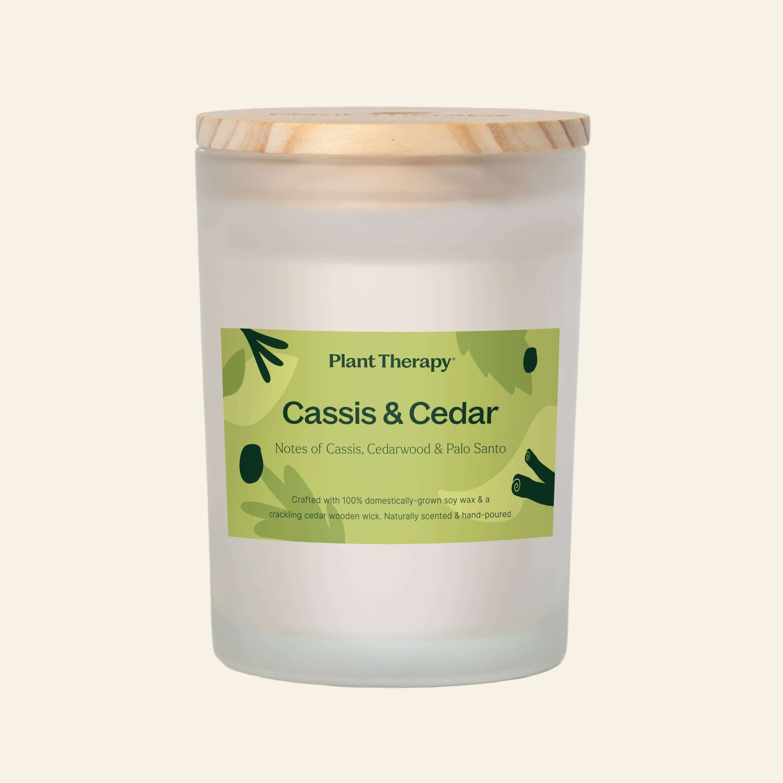 Cassis & Cedar Naturally Scented Candle - My American Goods