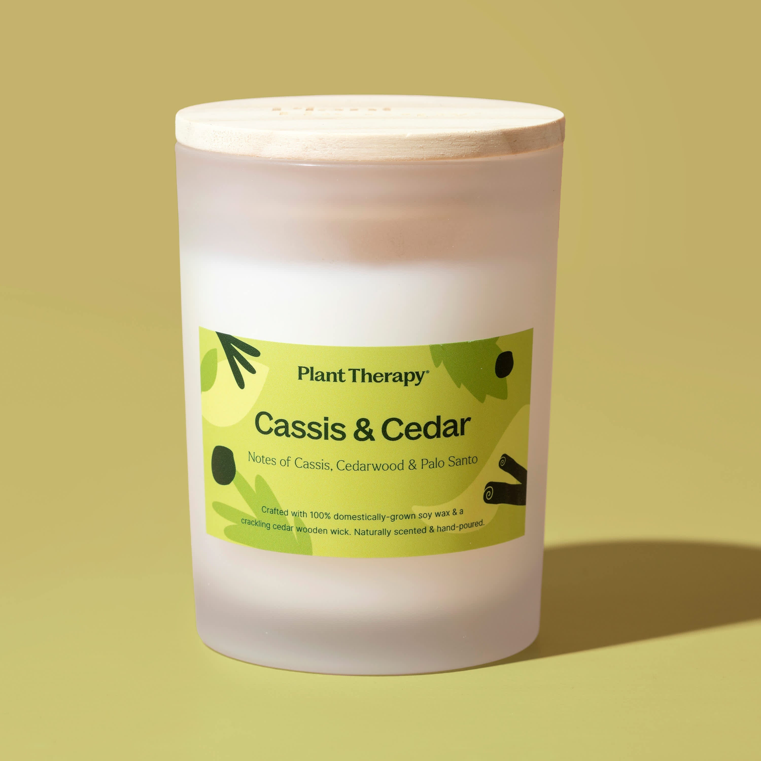 Cassis & Cedar Naturally Scented Candle - My American Goods