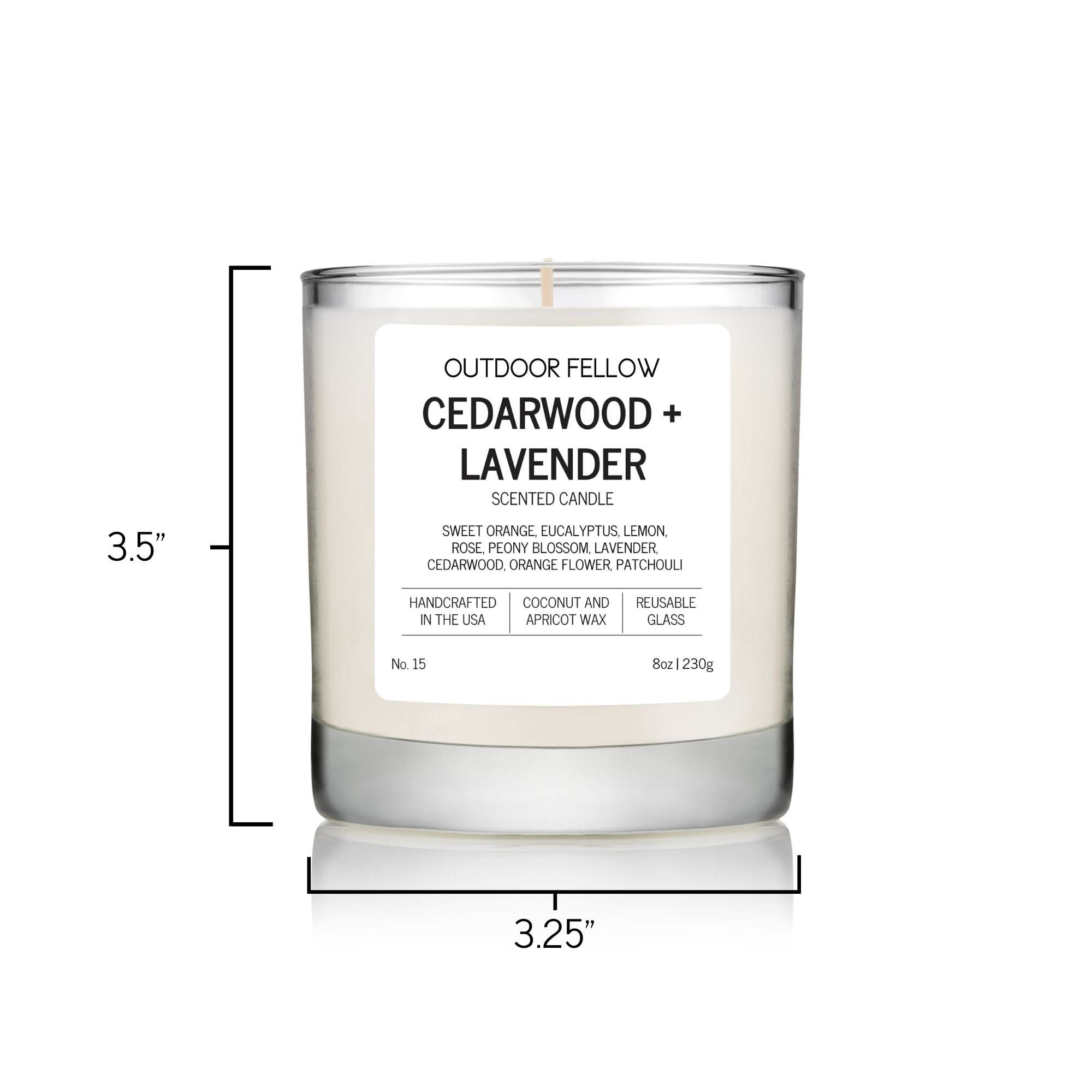 Cedarwood and Lavender Scented Candle - My American Goods