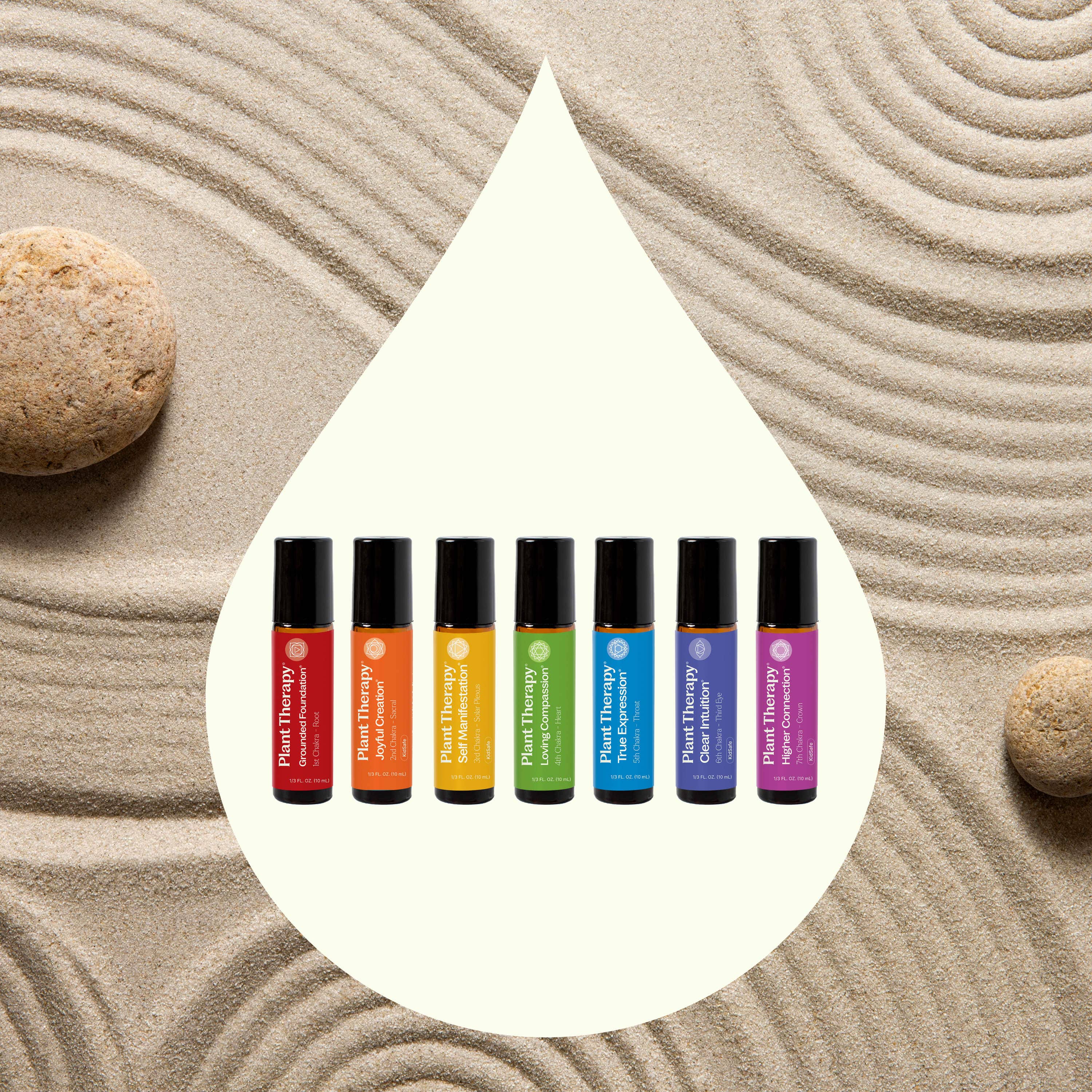 Plant Therapy Essential Oil Chakra Blends Essential Oil Roll-On Set