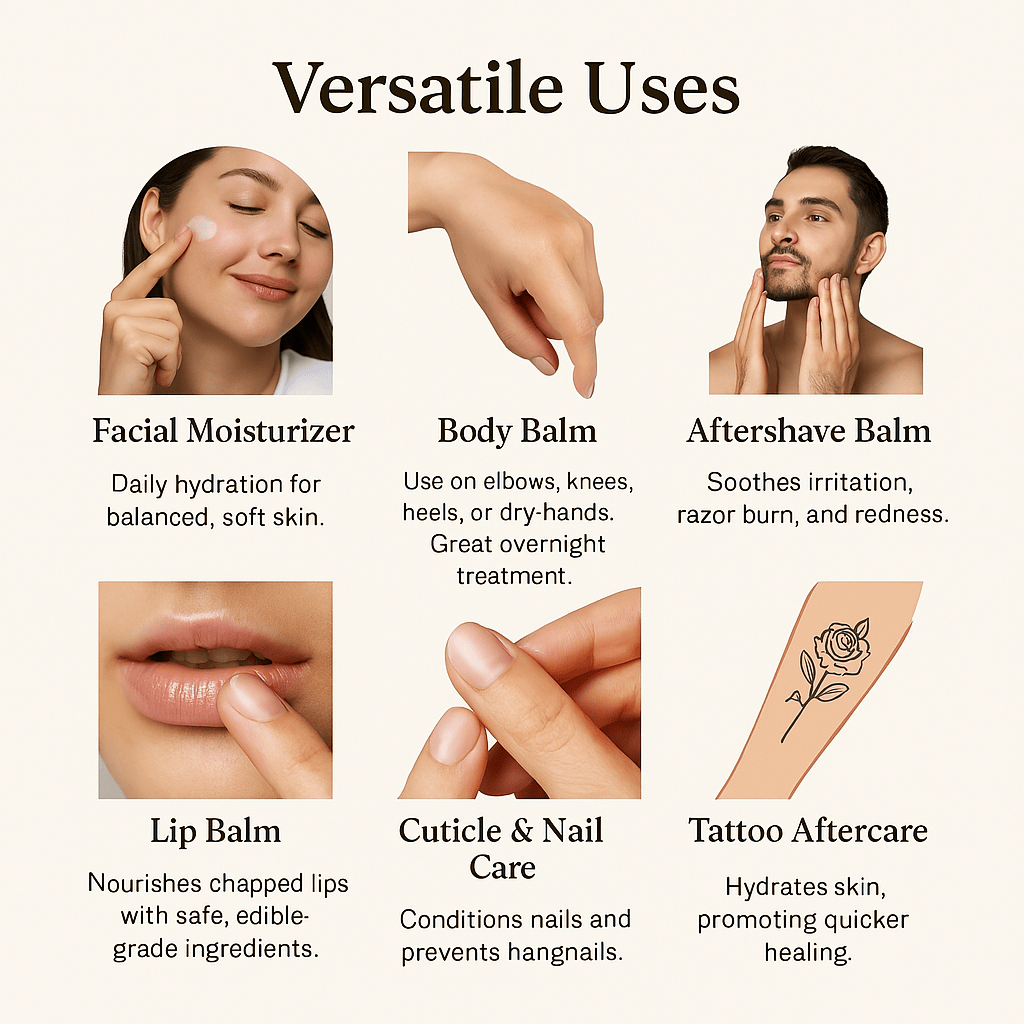 Organic Whipped Tallow Moisturizer with Blue Tansy - My American Goods