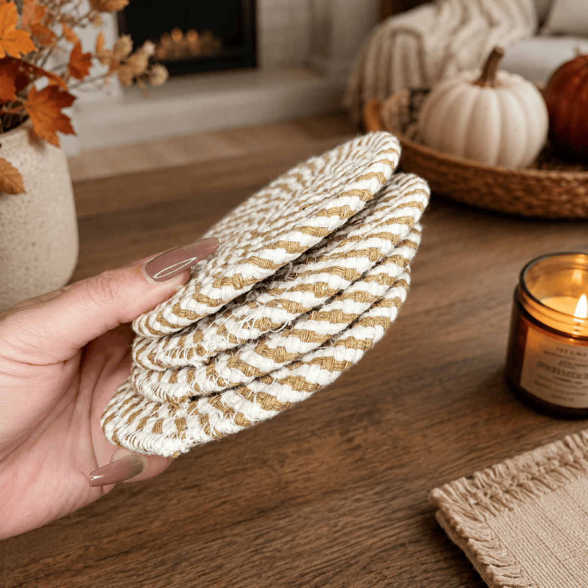 Gia Roma Coaster Fall Fabric Coasters