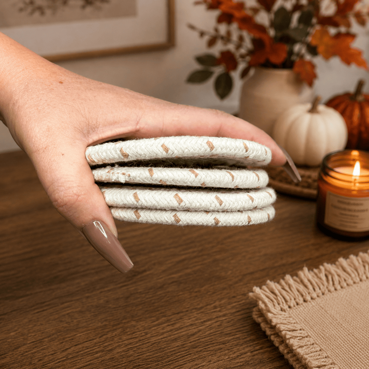 Gia Roma Coaster Fall Fabric Coasters