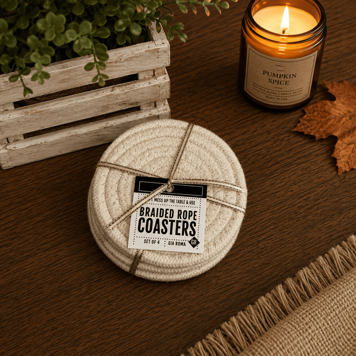 Gia Roma Coaster Fall Fabric Coasters