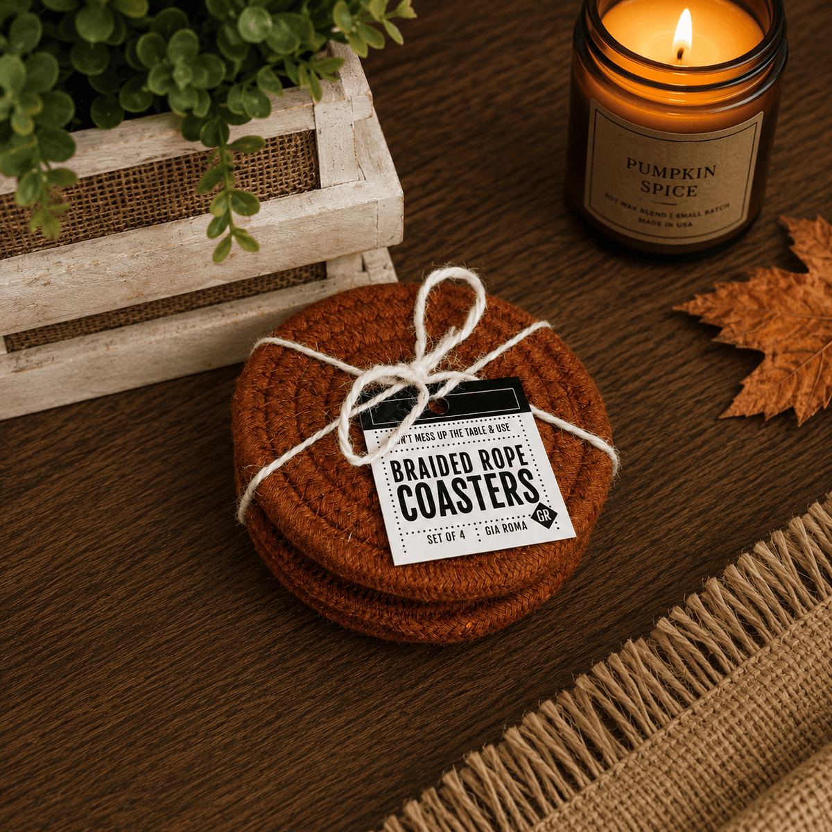 Gia Roma Coaster Fall Fabric Coasters