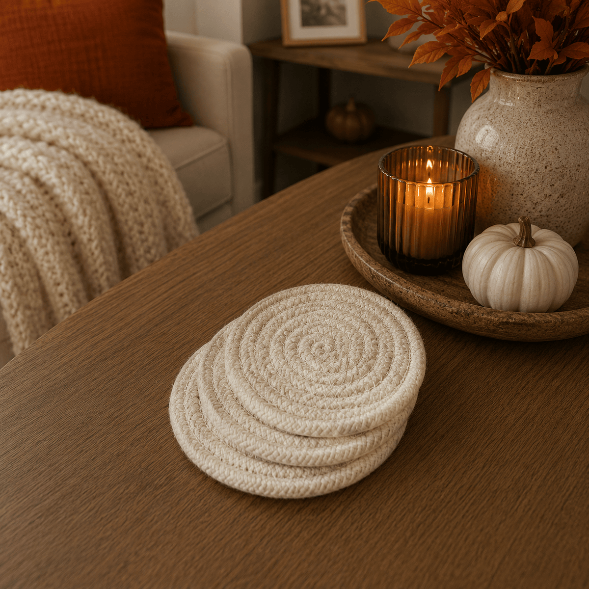Gia Roma Coaster Fall Fabric Coasters