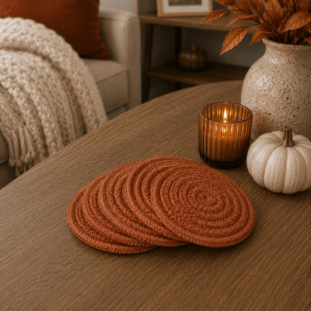 Gia Roma Coaster Fall Fabric Coasters