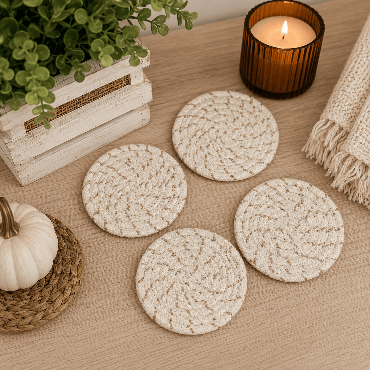 Gia Roma Coaster Fall Fabric Coasters