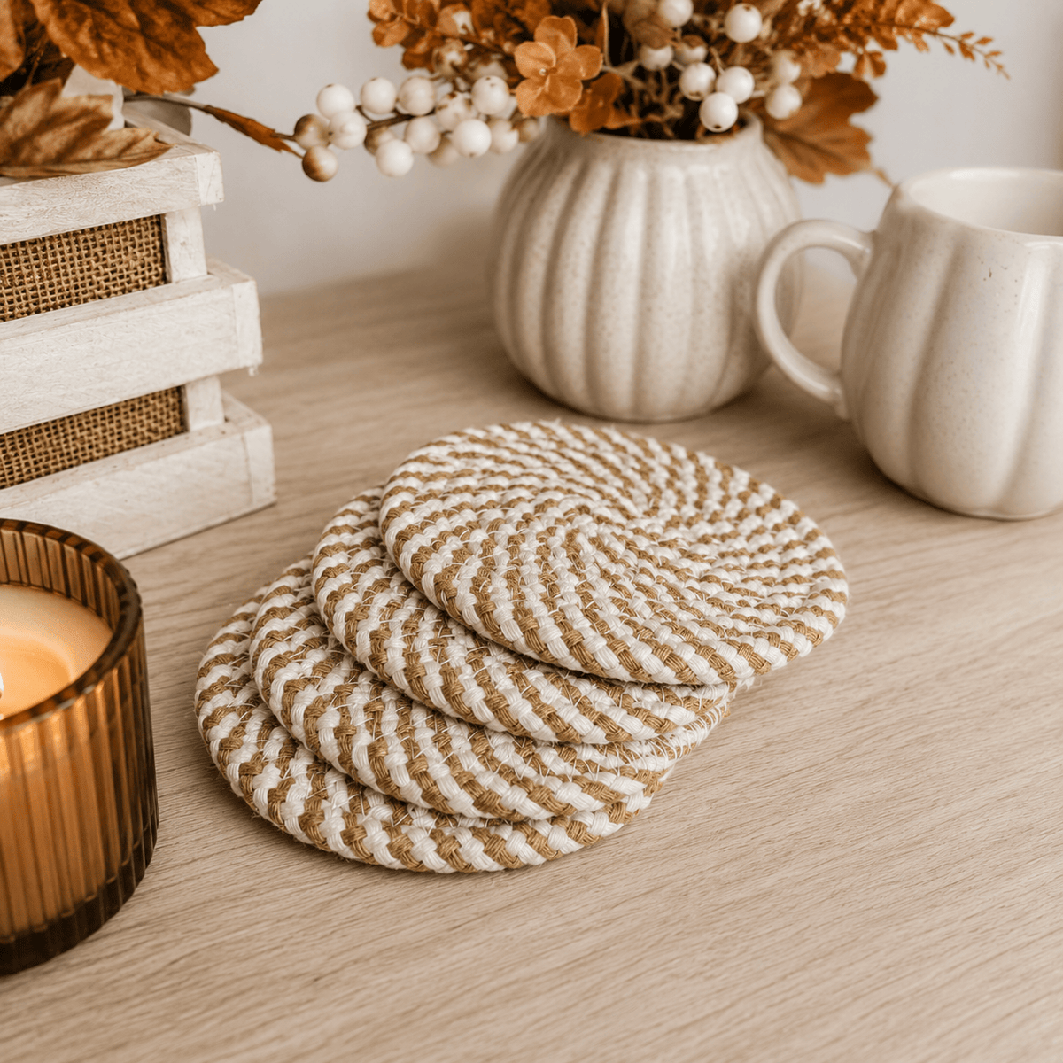 Gia Roma Coaster Fall Fabric Coasters