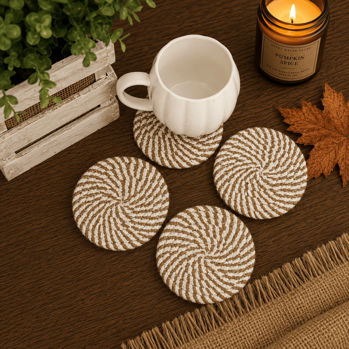 Gia Roma Coaster Fall Fabric Coasters