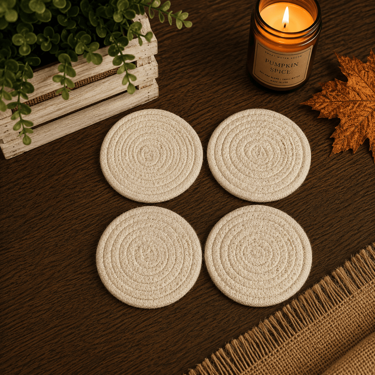 Gia Roma Coaster Fall Fabric Coasters