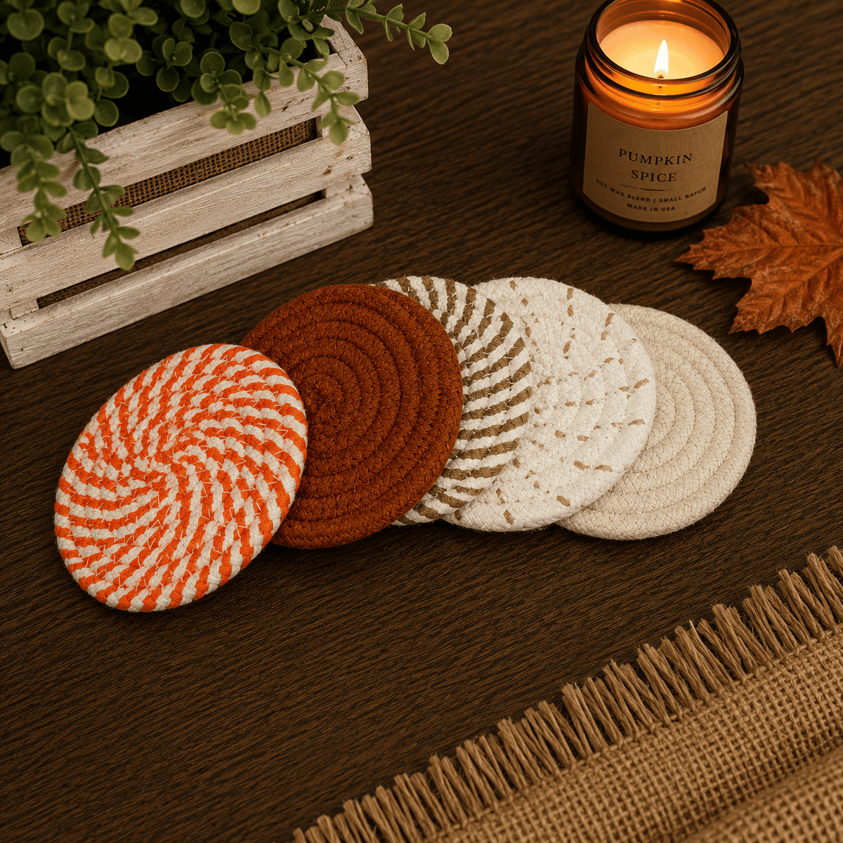 Gia Roma Coaster Fall Fabric Coasters