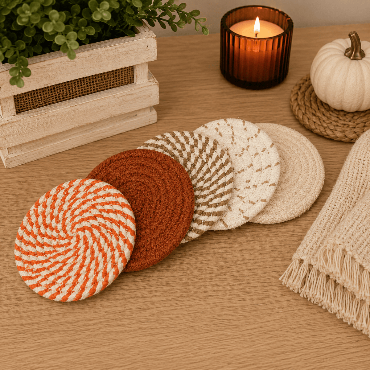 Gia Roma Coaster Fall Fabric Coasters