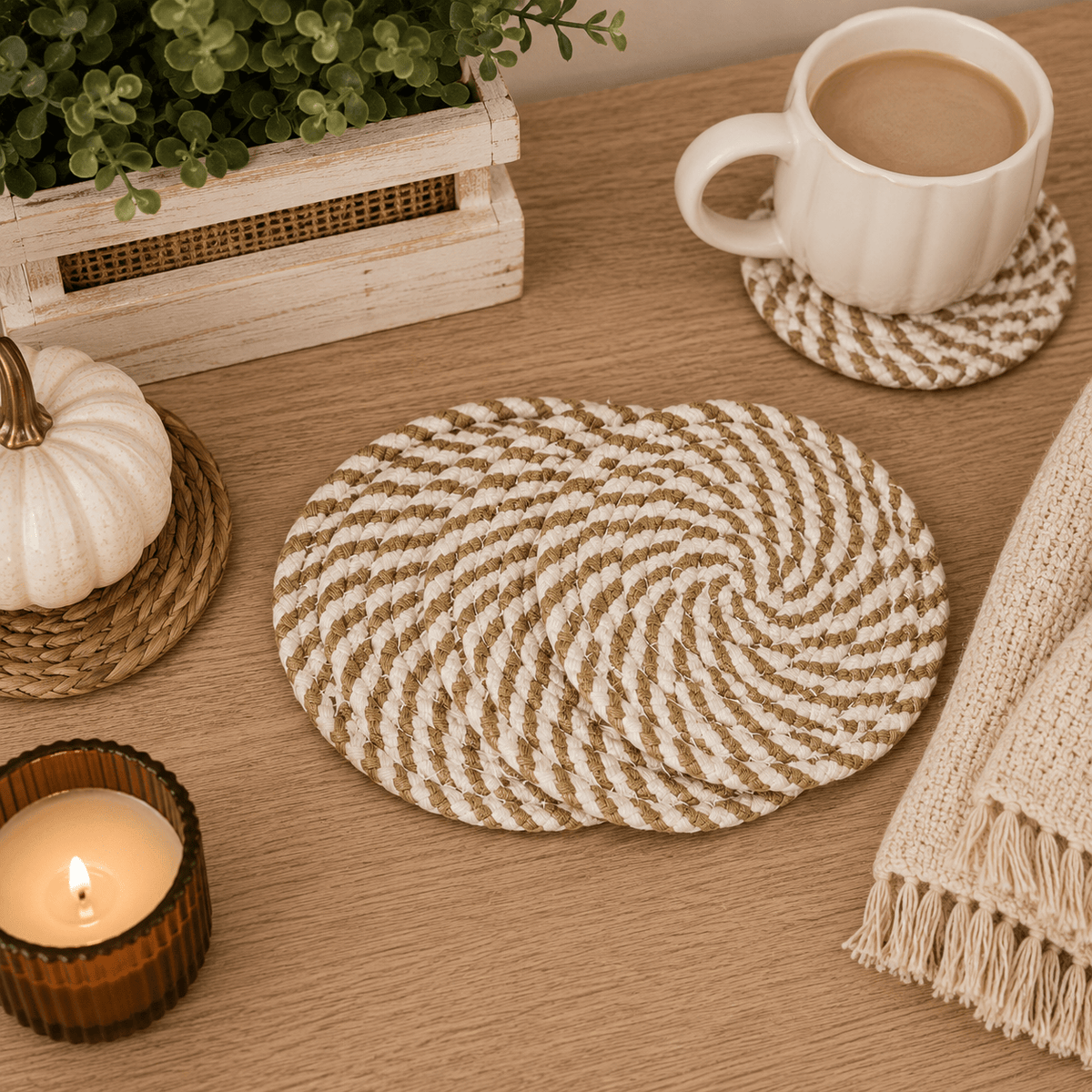 Gia Roma Coaster Fall Fabric Coasters