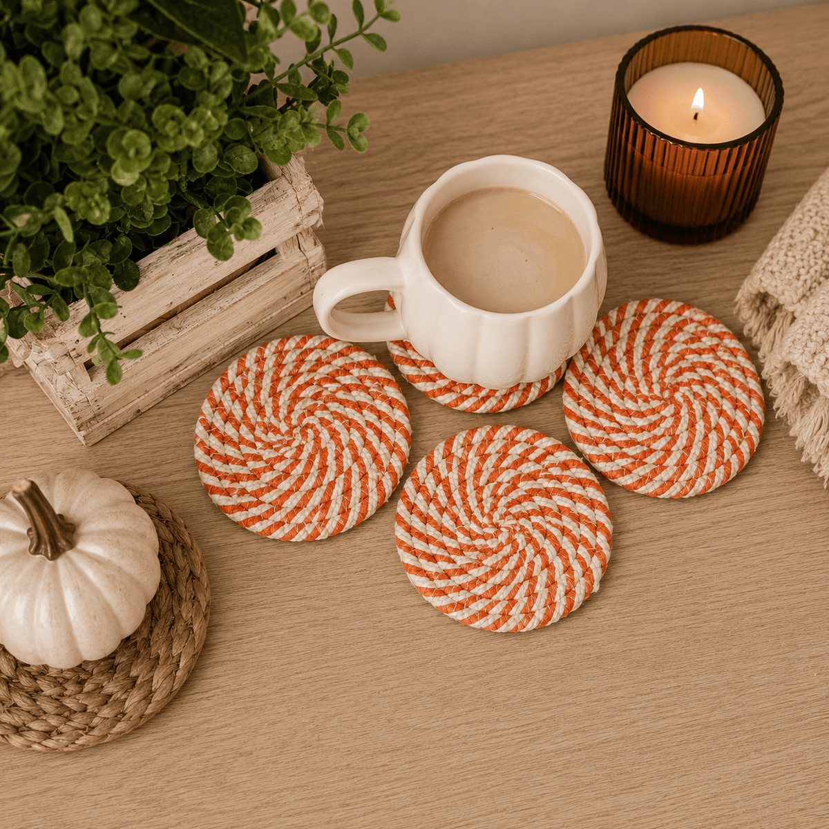 Gia Roma Coaster Fall Fabric Coasters