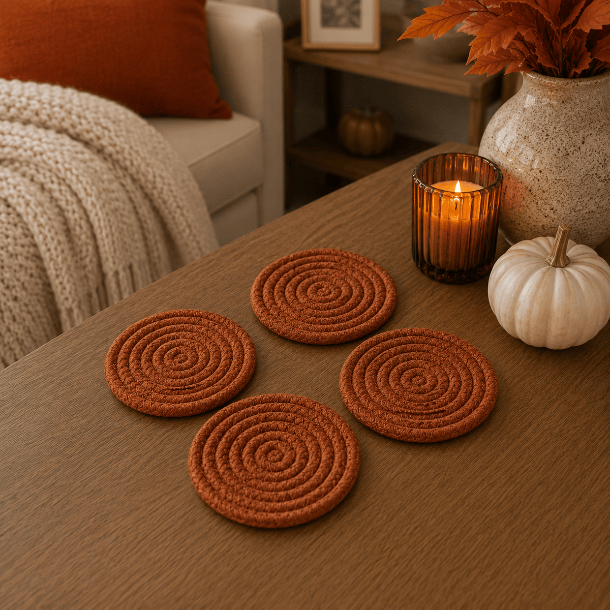 Gia Roma Coaster Fall Fabric Coasters