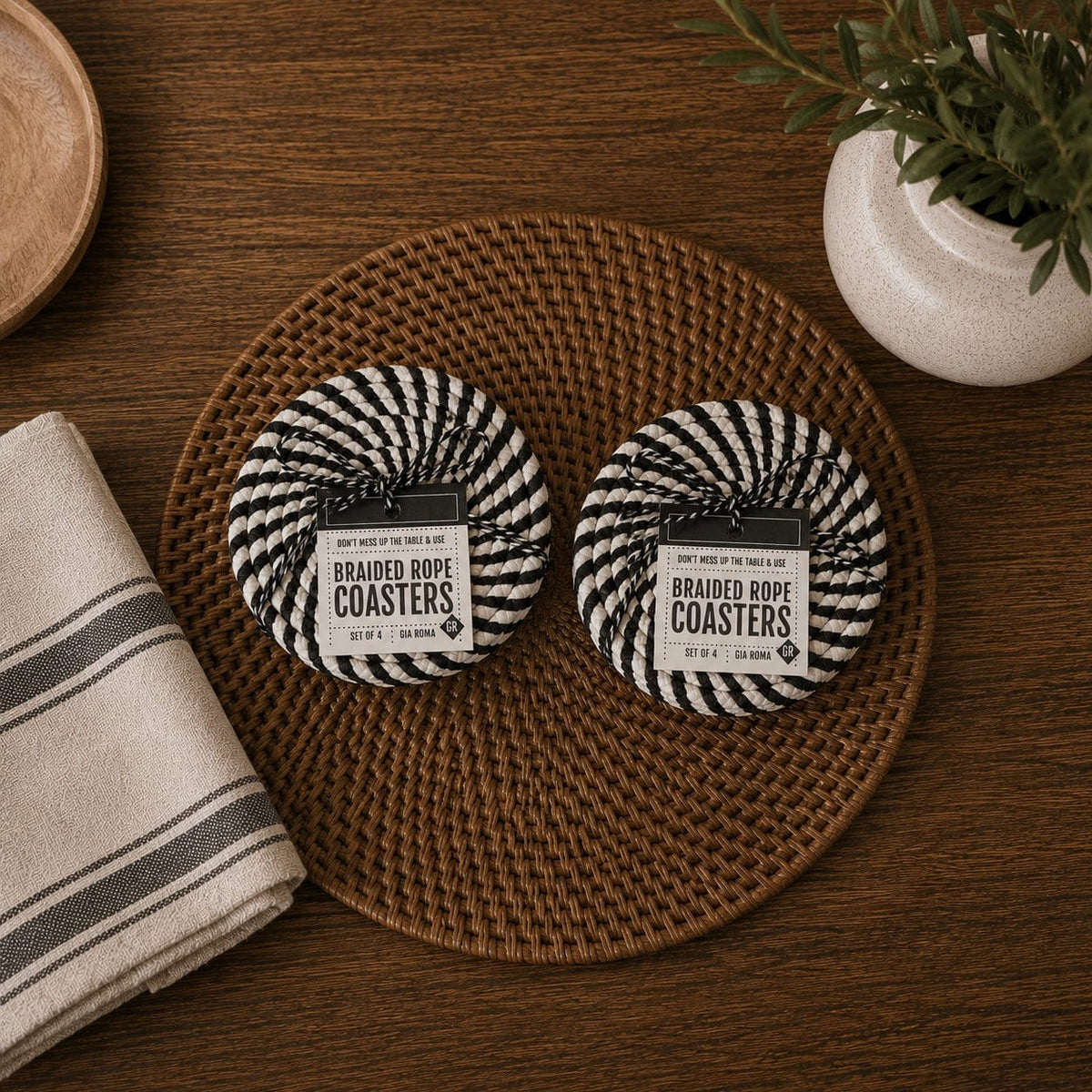 Gia Roma Coaster Fall Fabric Coasters